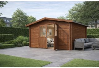 De Hoeve Blokhut Houten 5D | 330cm x 330cm