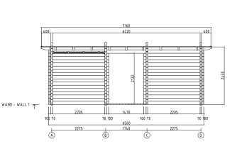 De Hoeve Saunacabine Boden 70 A | 636cm x 298cm
