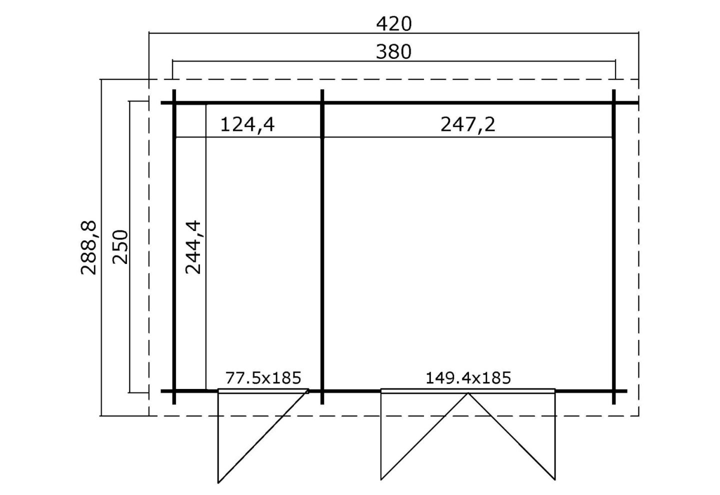 Lasita Maja Blokhut Belmont 1 Swedenred
