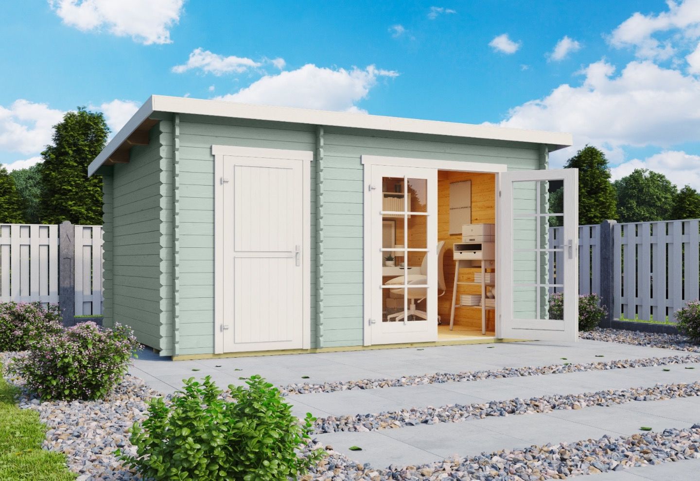 Lasita Maja Blokhut Belmont 1 Glaciergreen