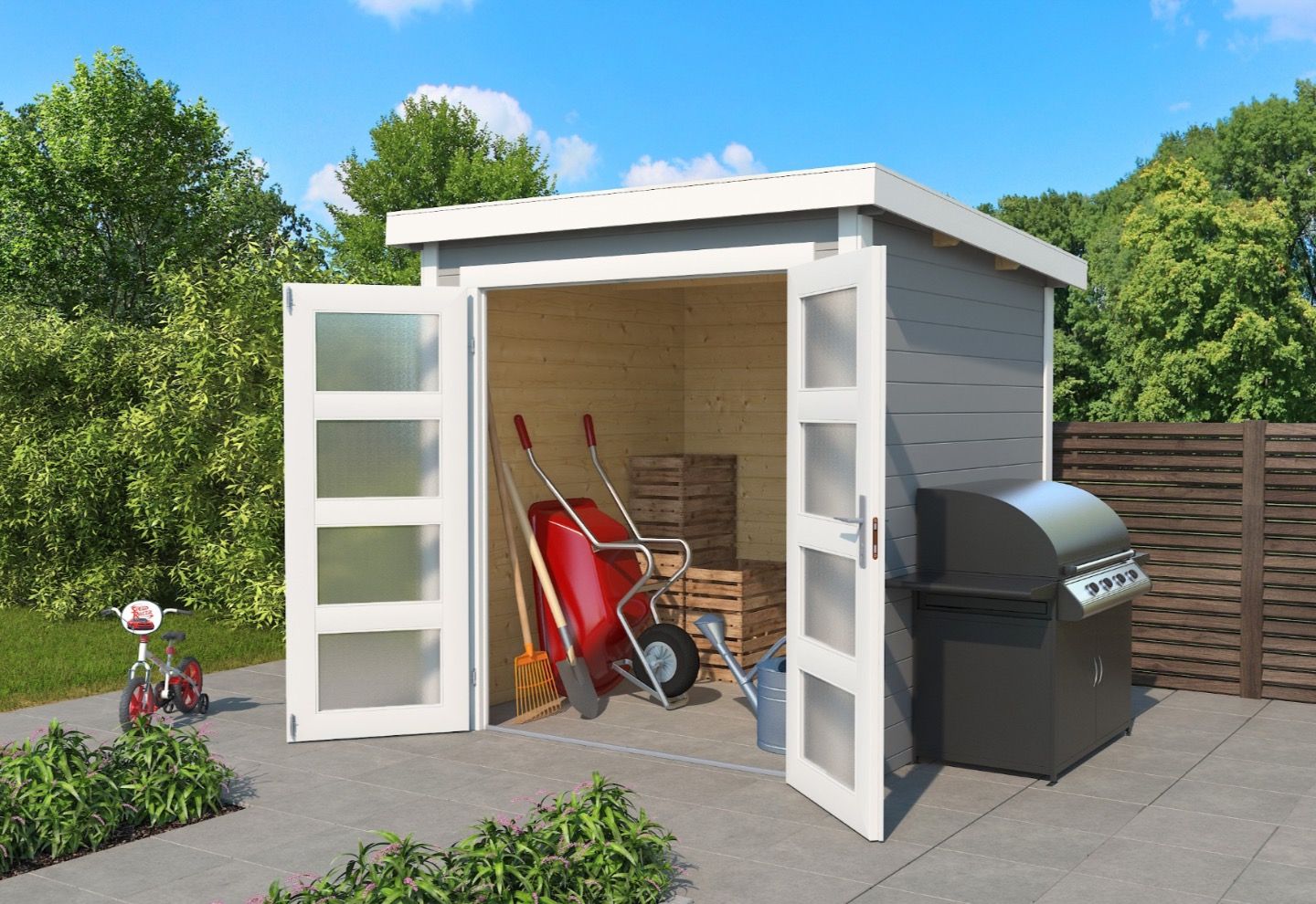 Lasita Maja Tuinhuis Zambezi 2 Lightgrey