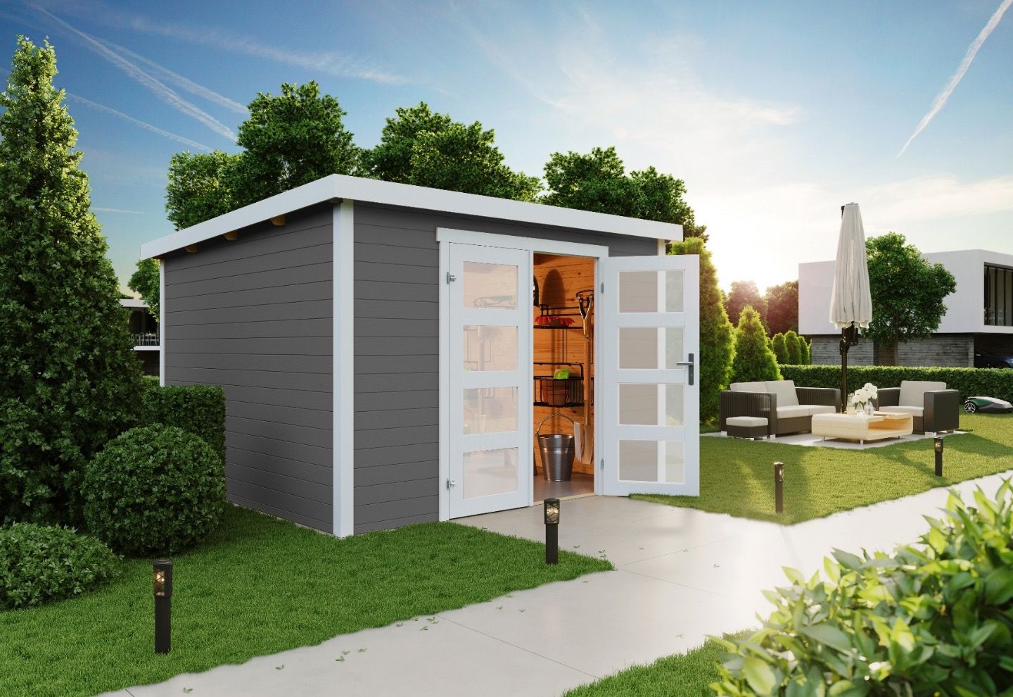 Lasita Maja Tuinhuis Zambezi 6 Carbongrey