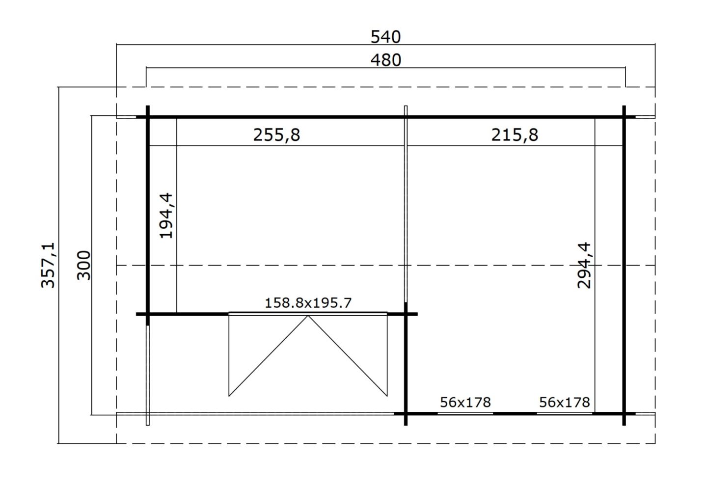 Lasita Maja Tuinhuis Riverside Swedenred