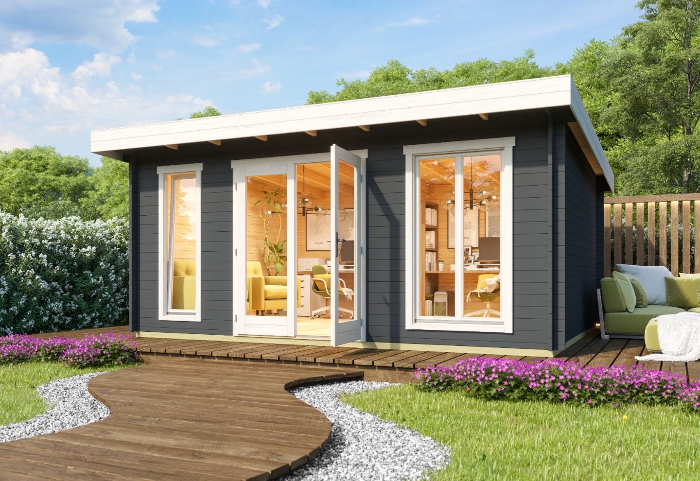 Lasita Maja Blokhut Dorset 3 Carbongrey
