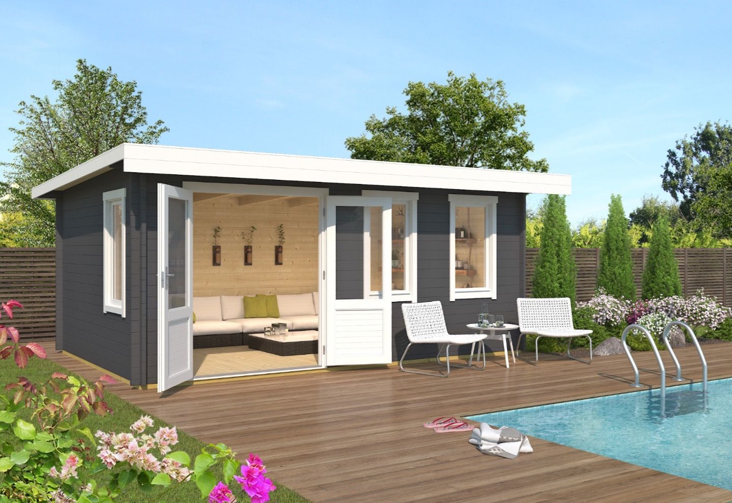 Lasita Maja Blokhut Chameleon 44 Carbongrey