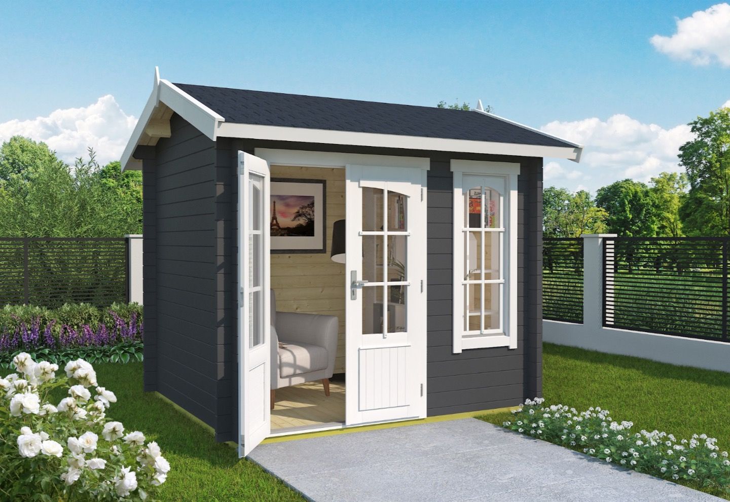 Lasita Maja Blokhut Alex Mini Carbongrey