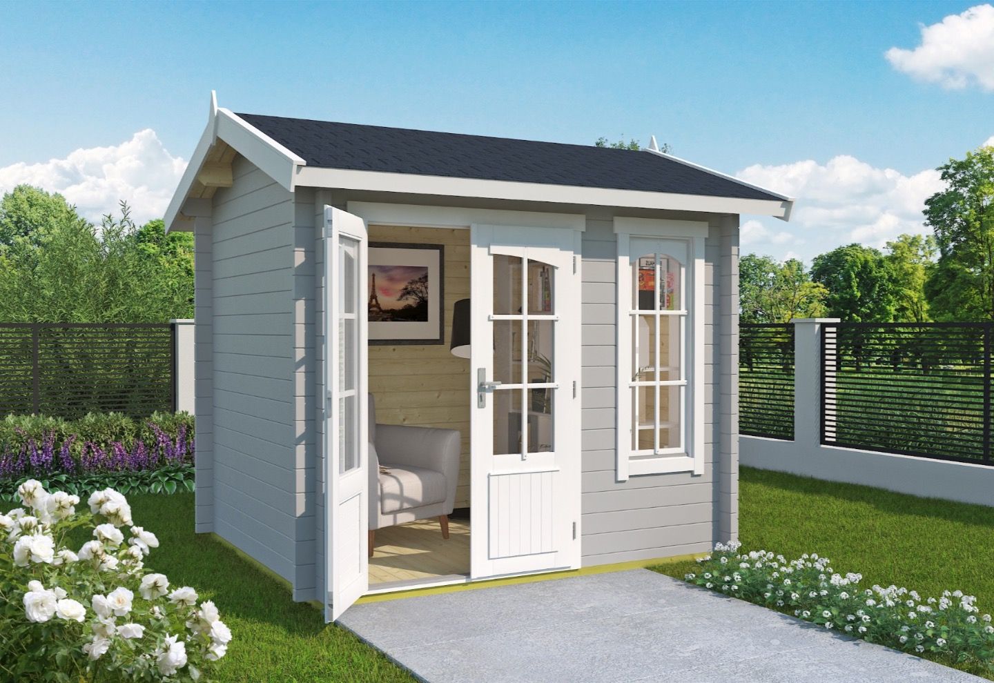 Lasita Maja Blokhut Alex Mini Lightgrey
