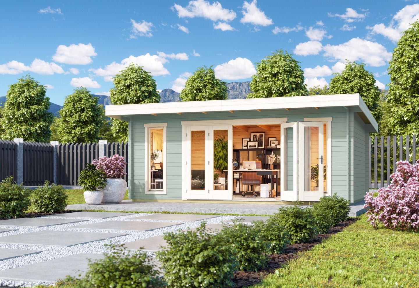 Lasita Maja Blokhut Sussex 2 Glaciergreen
