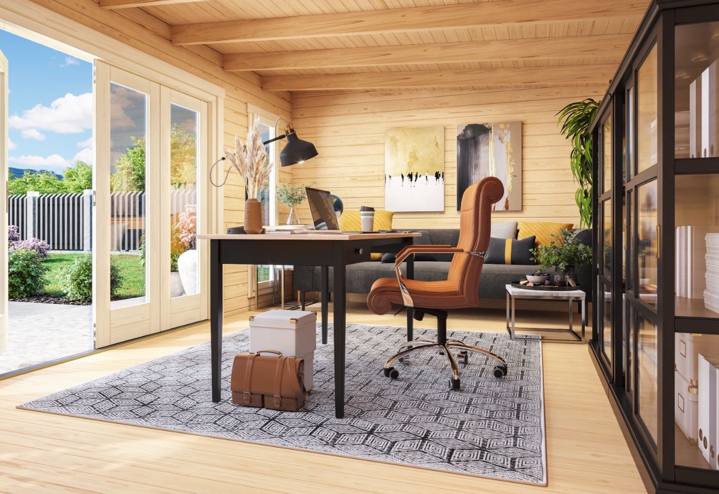 Lasita Maja Blokhut Sussex 2 Lightgrey