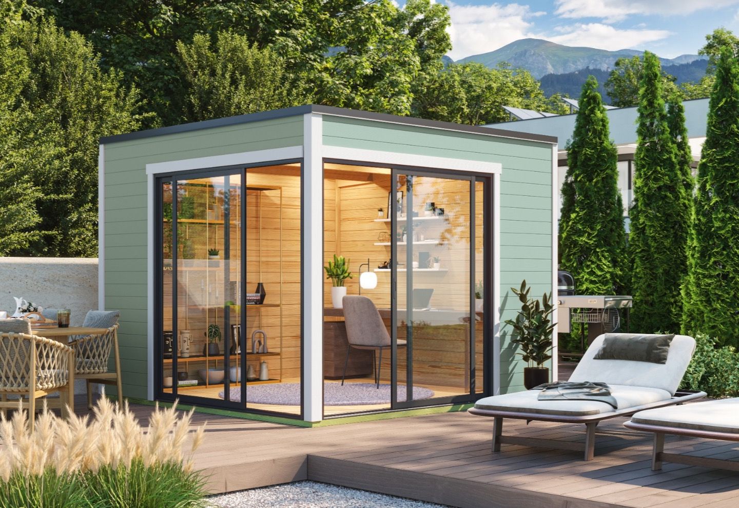 Lasita Maja Tuinhuis Palermo 3 Glaciergreen