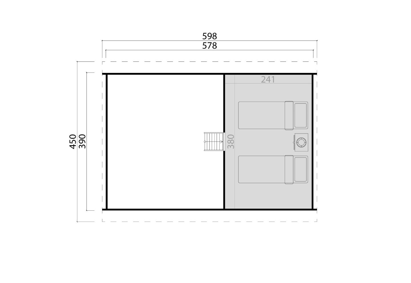 Lasita Maja Tuinhuis Murano 3 onbehandeld