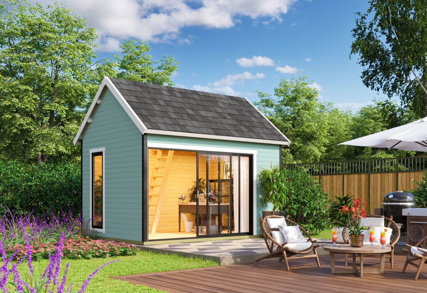Lasita Maja Tuinhuis Murano 2 Glaciergreen
