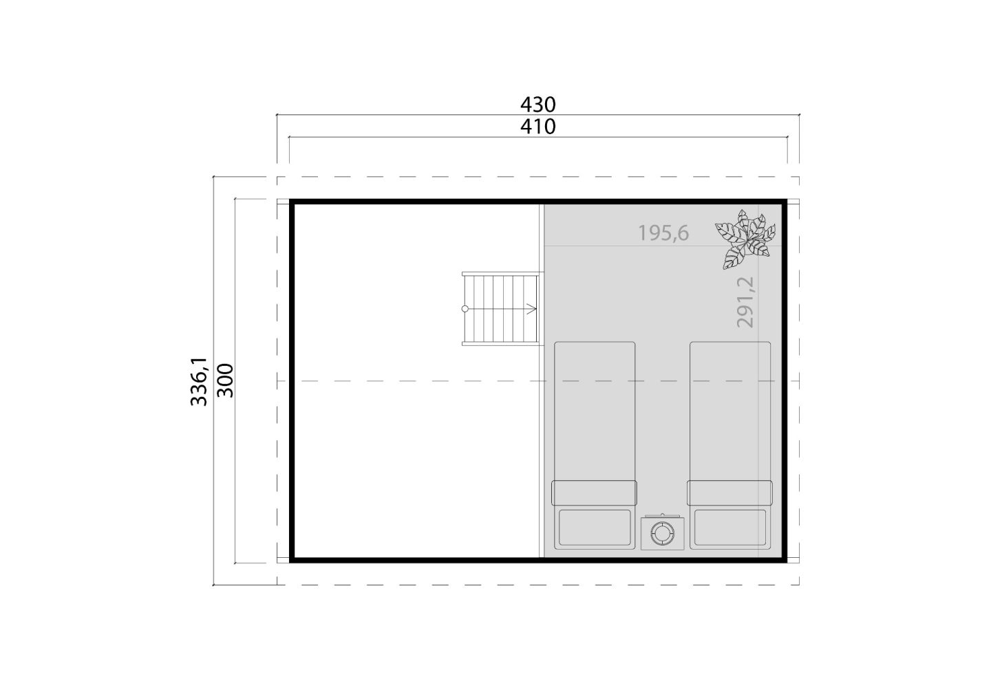 Lasita Maja Tuinhuis Murano 2 Lightgrey