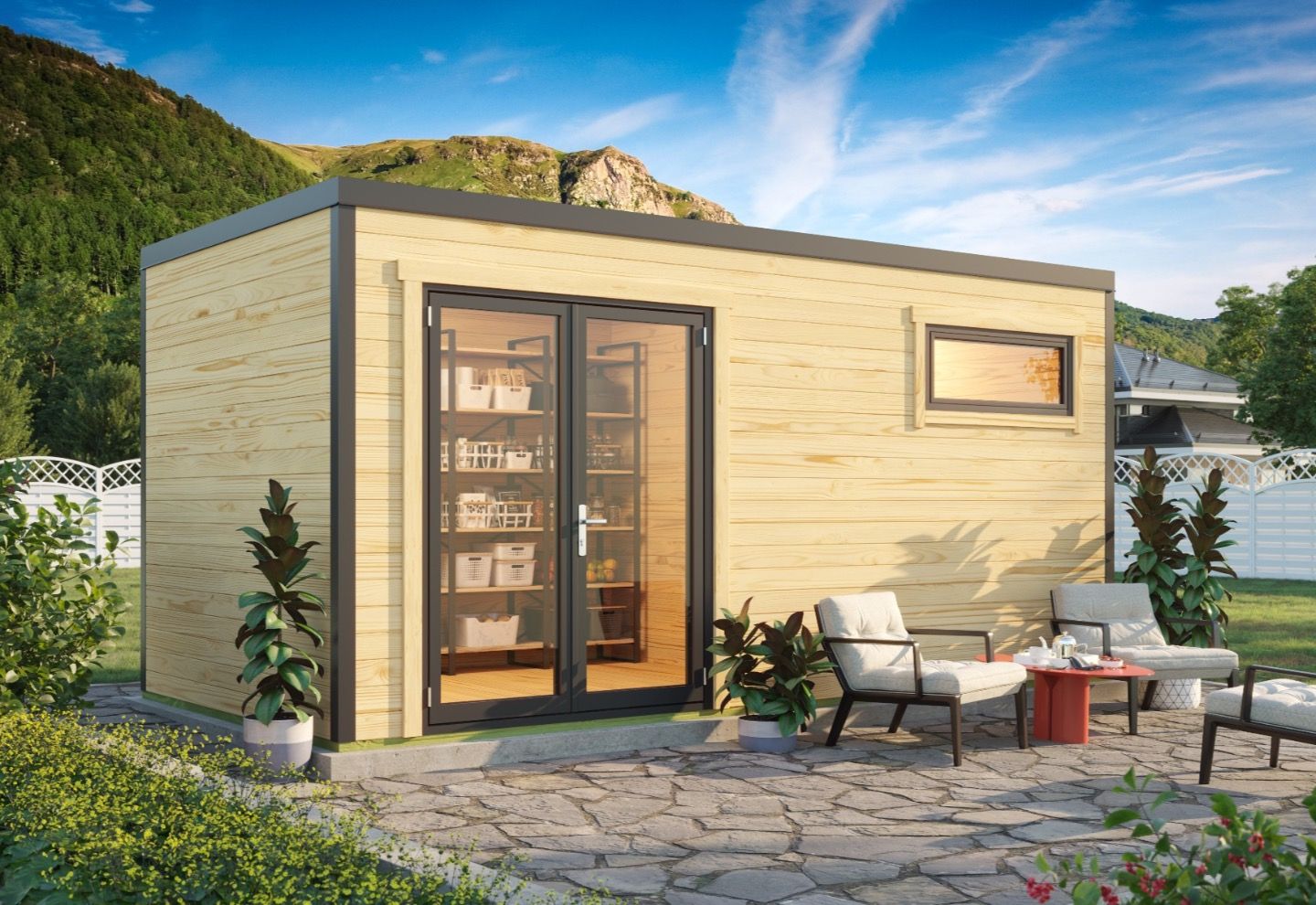 Lasita Maja Tuinhuis Sardinia 3 onbehandeld