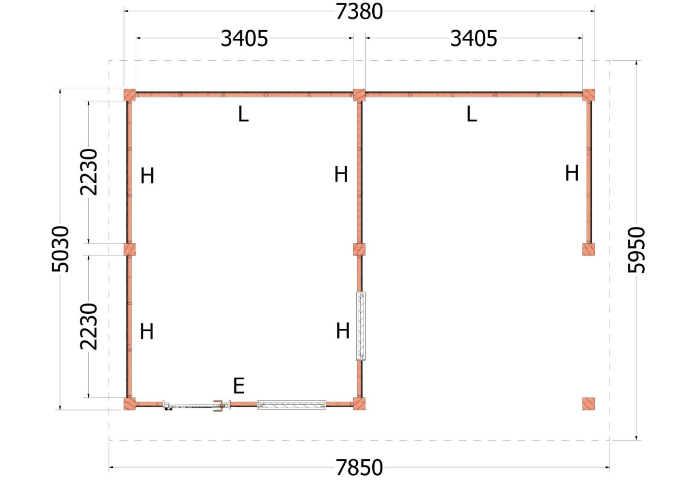 Trendhout Kapschuur De Hofstee XXL 52.0710