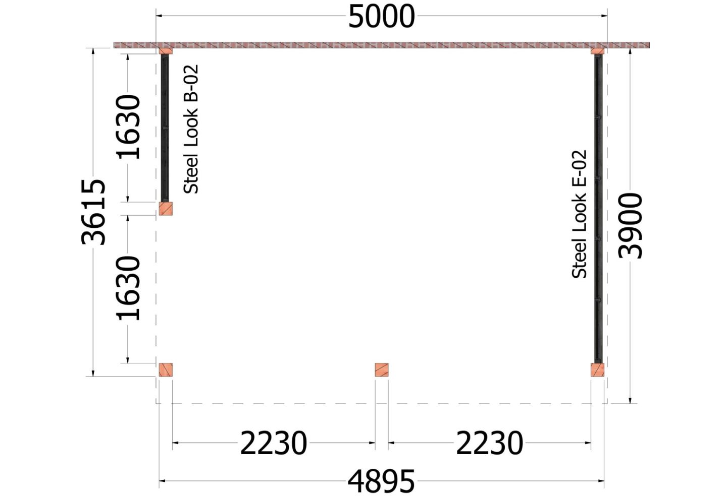 Trendhout Aanbouwveranda Ancona 52.1015