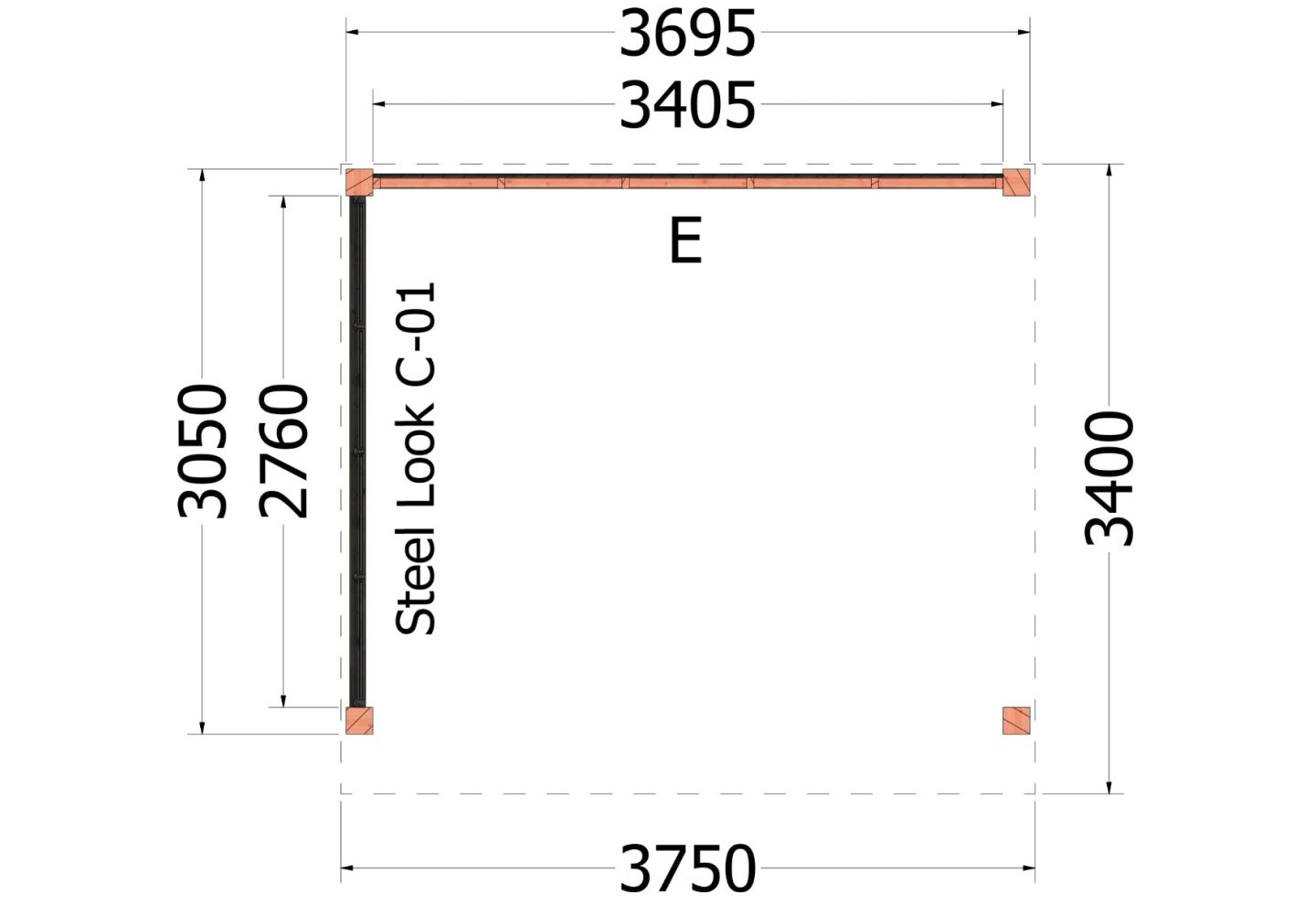 Trendhout Buitenverblijf Refter XL 52.1042