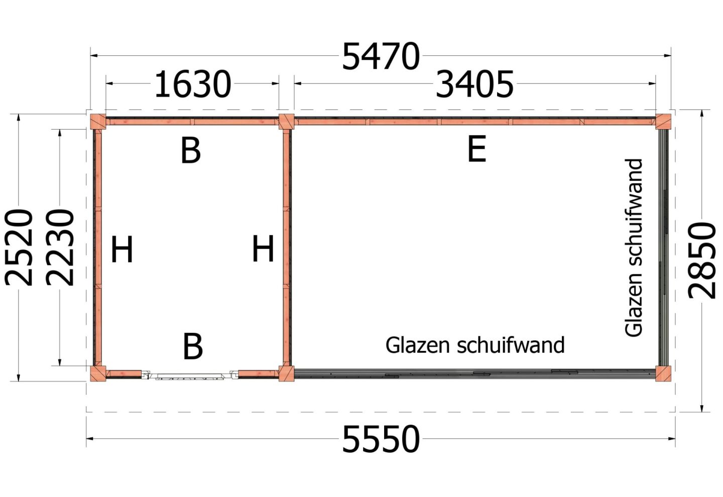 Trendhout Buitenverblijf Refter XL 52.1052
