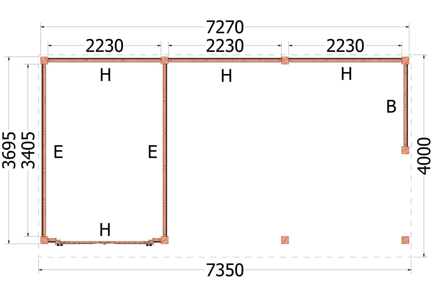 Trendhout Buitenverblijf Refter XL 52.1070