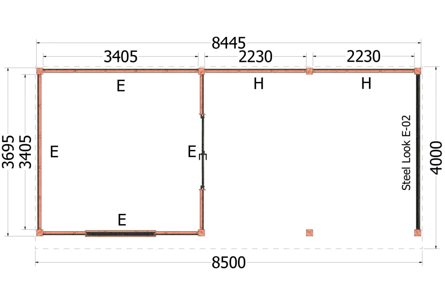 Trendhout Buitenverblijf Refter XL 52.1079