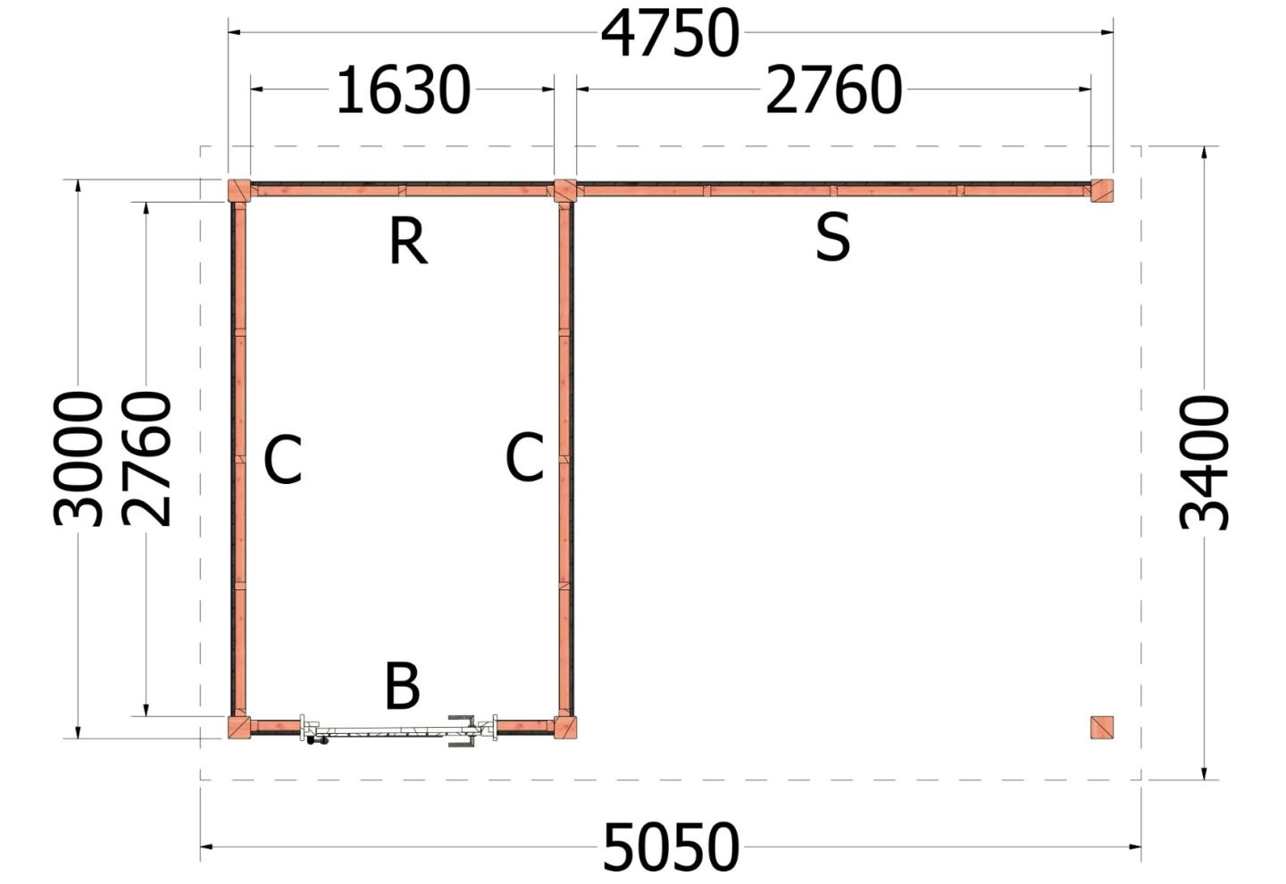 Trendhout Kapschuur De Deel 52.1189
