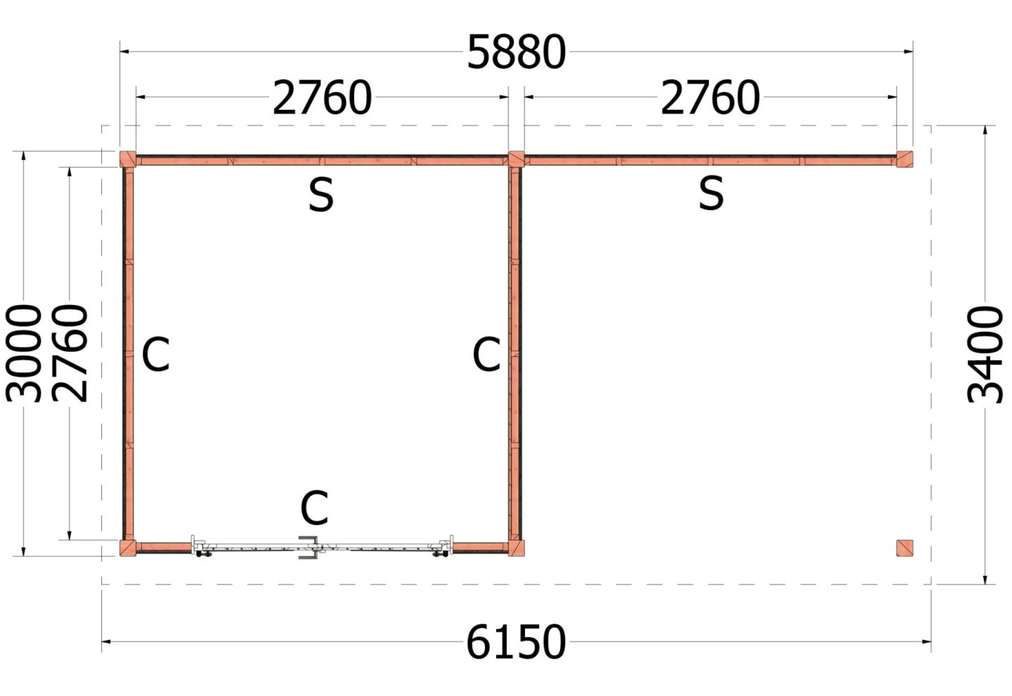 Trendhout Kapschuur De Deel 52.1190