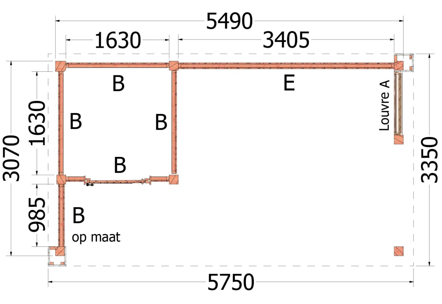 Trendhout Buitenverblijf Verona (Links) 52.1107