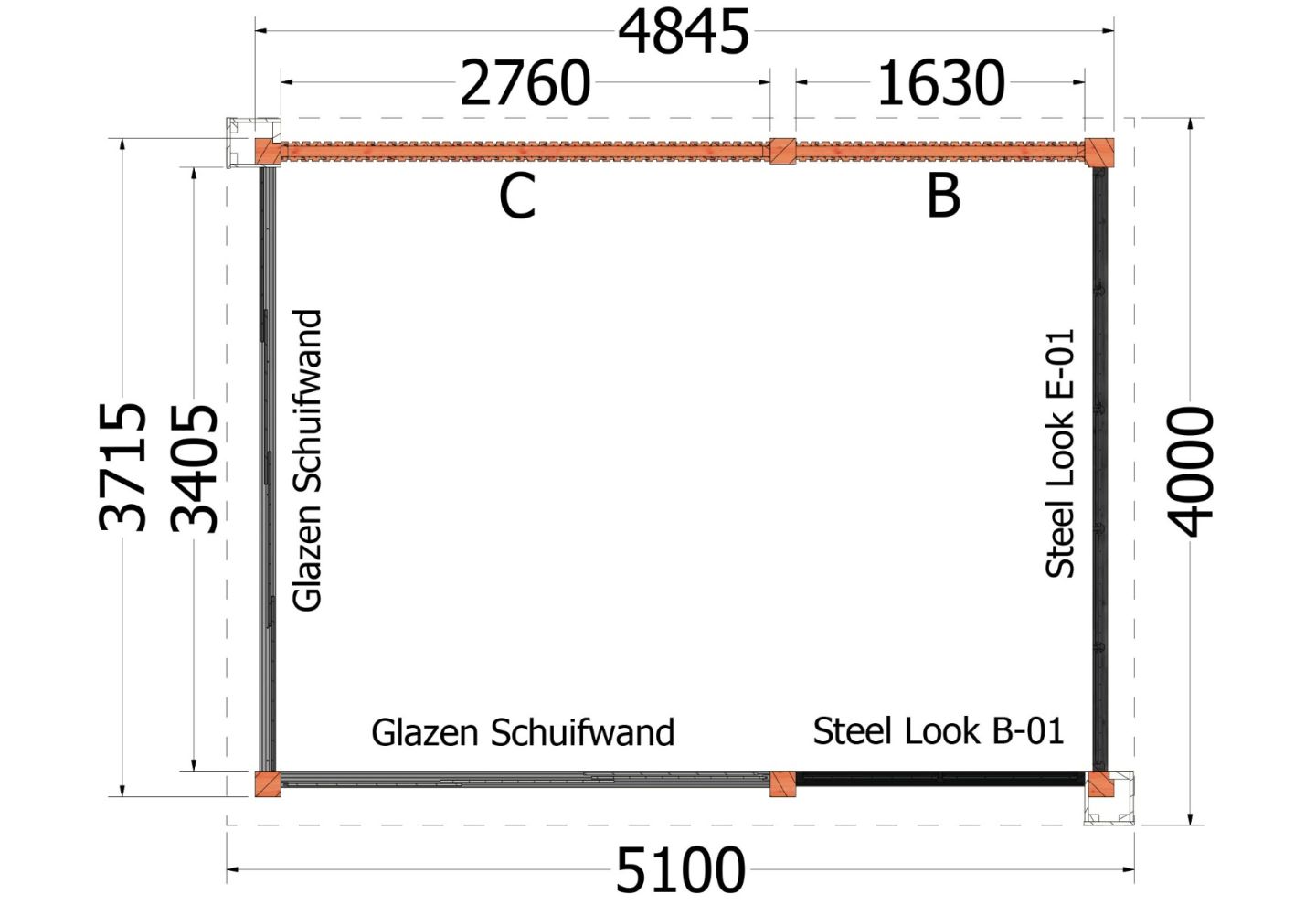 Trendhout Buitenverblijf Verona (Rechts) 52.1119