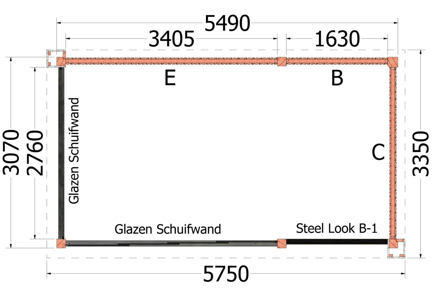 Trendhout Buitenverblijf Verona (Rechts) 52.1122
