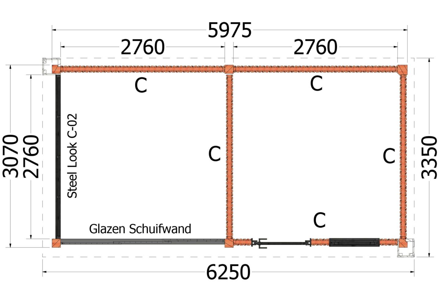 Trendhout Buitenverblijf Verona (Rechts) 52.1124