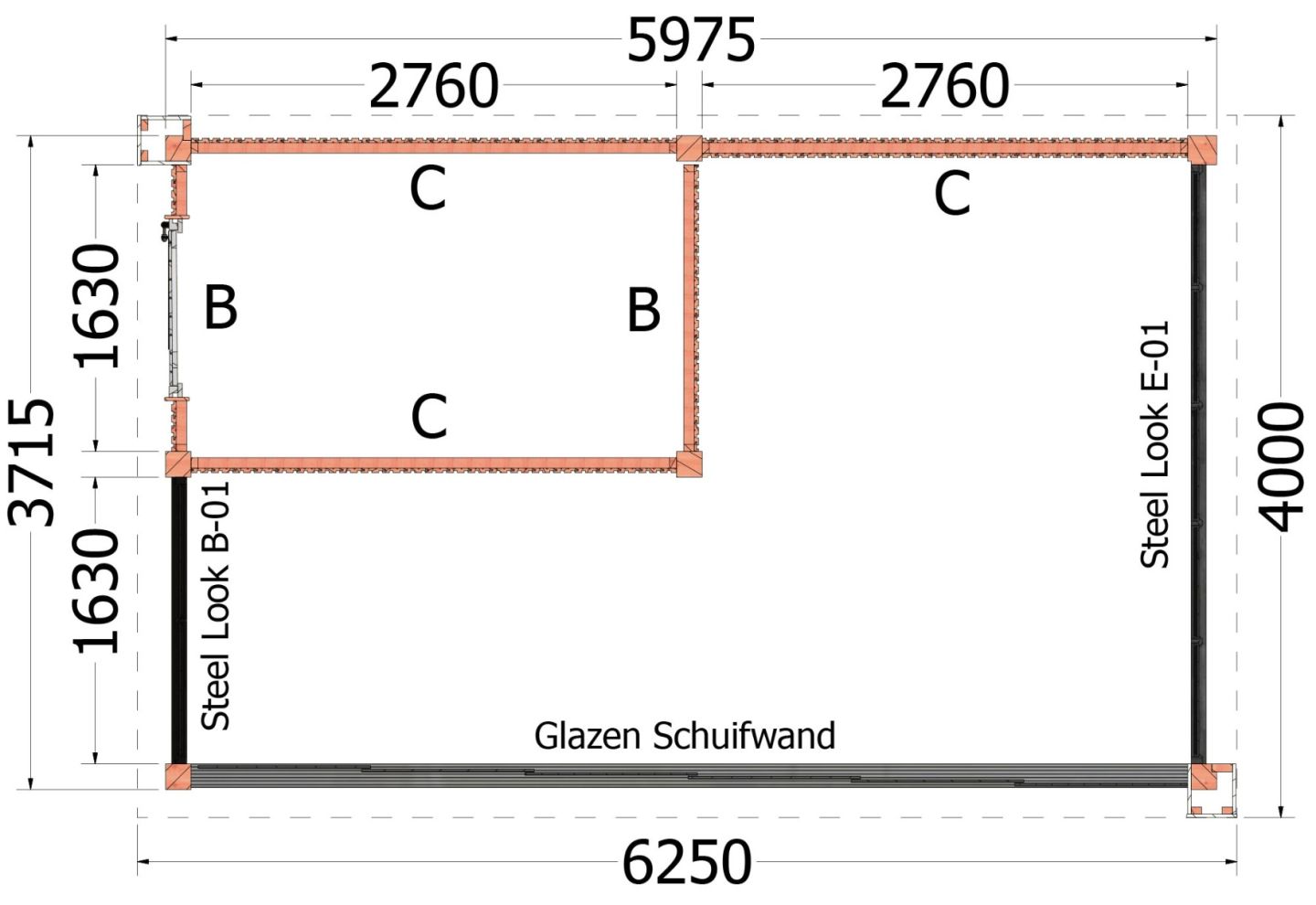 Trendhout Buitenverblijf Verona (Rechts) 52.1125
