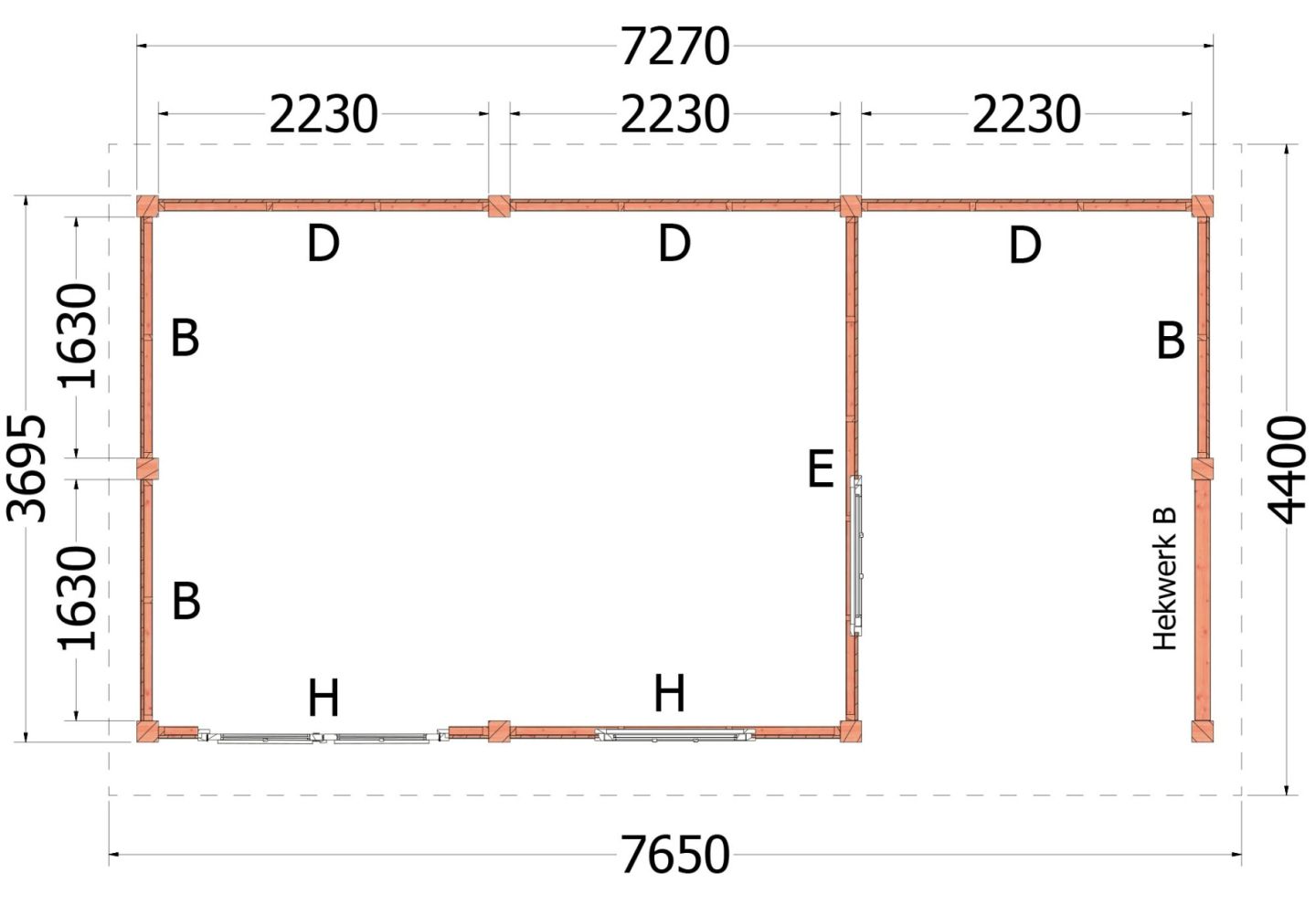 Trendhout Kapschuur De Hoeve XL 52.1213