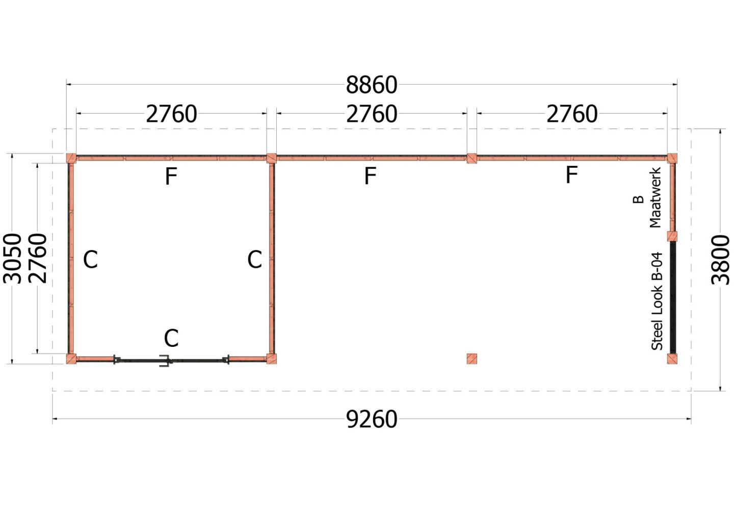 Trendhout Kapschuur De Hoeve XL 52.1224