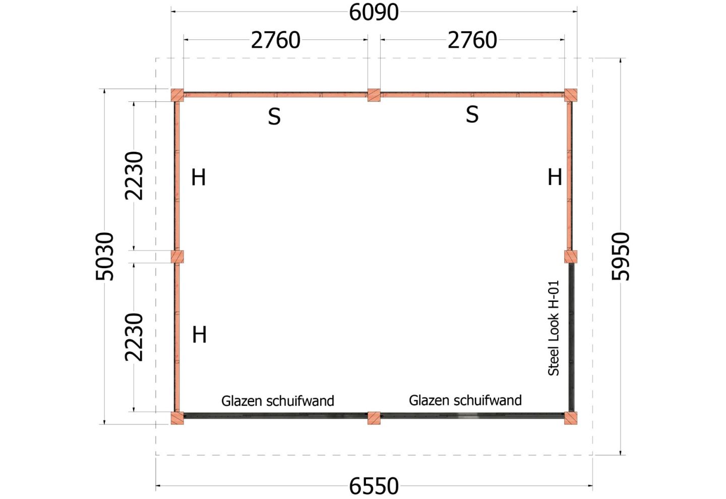 Trendhout Kapschuur De Hofstee XXL 52.1228