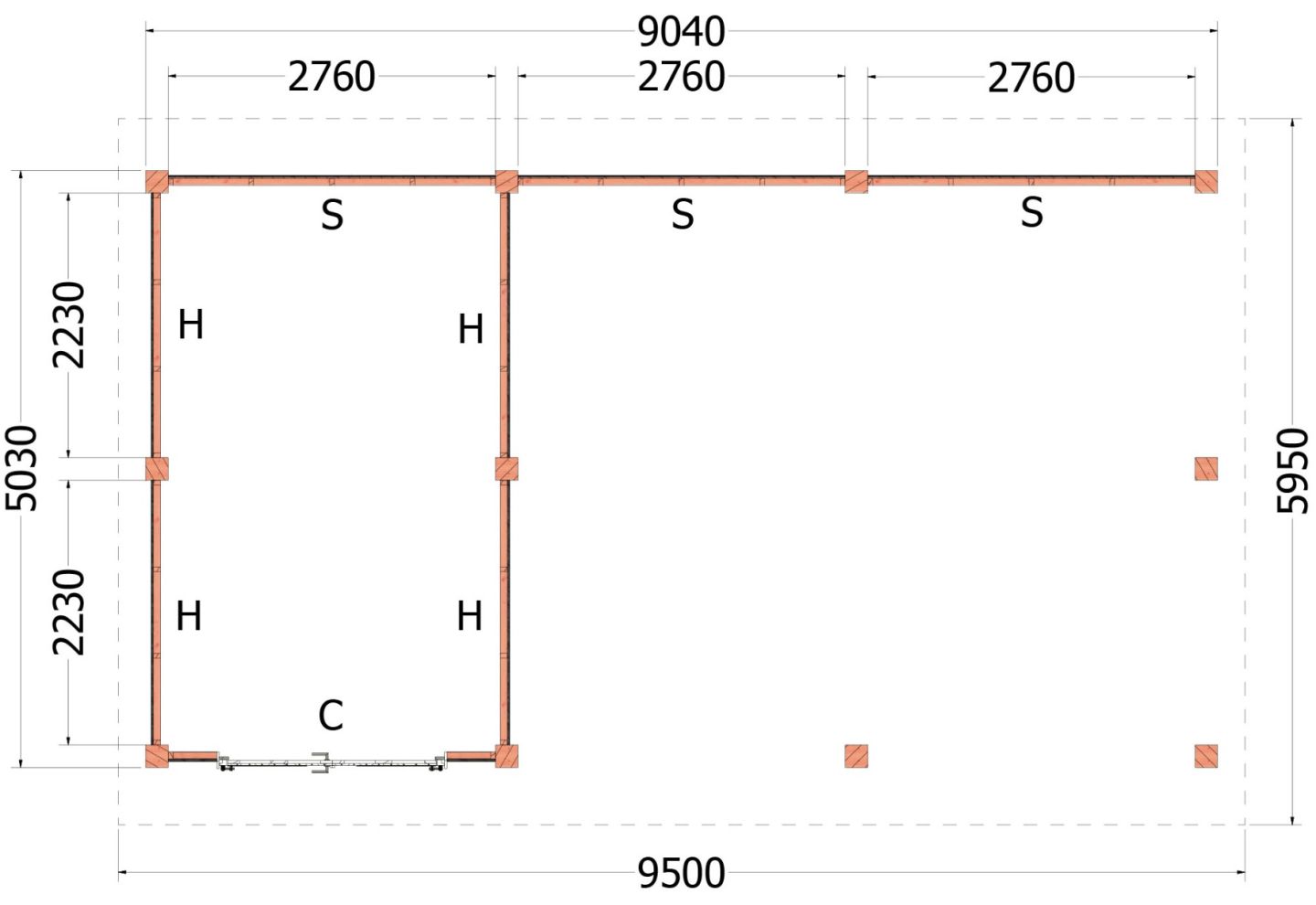 Trendhout Kapschuur De Hofstee XXL 52.1231
