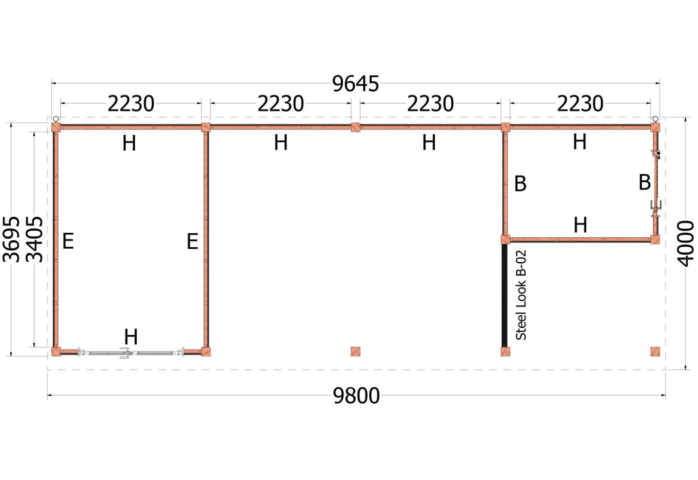 Trendhout Buitenverblijf Mensa 52.6225