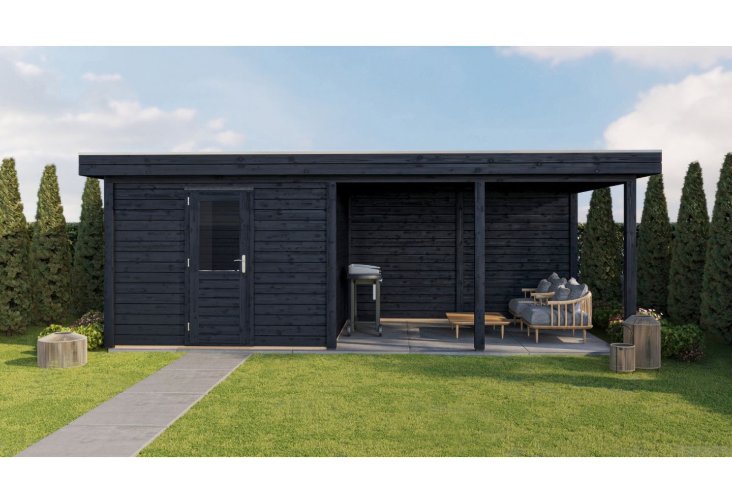 Lugarde Select Modern Tuinhuis Lelystad - Zwart Geïmpregneerd