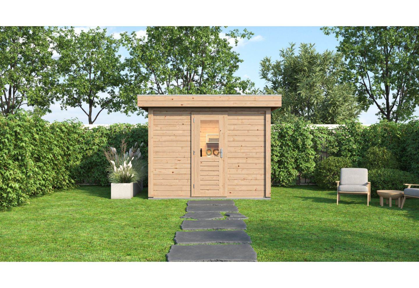 Lugarde Select Modern Tuinhuis Hoeven - Onbehandeld