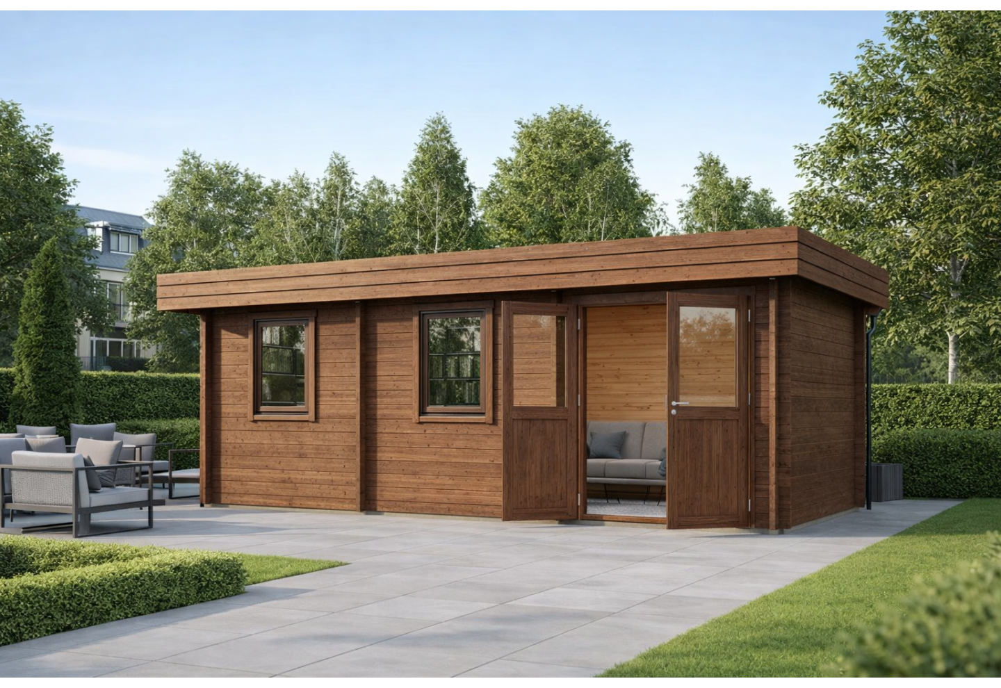 De Hoeve Tuinkamer Almen Classic 44 C | 600 x 300cm