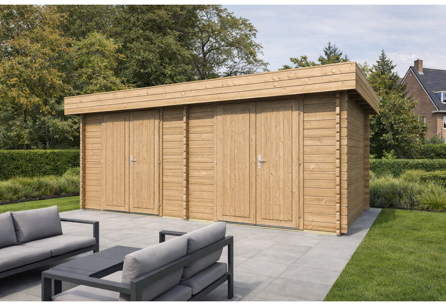 De Hoeve Tuinhuis Aagtekerke 44 B | 560 x 260 cm