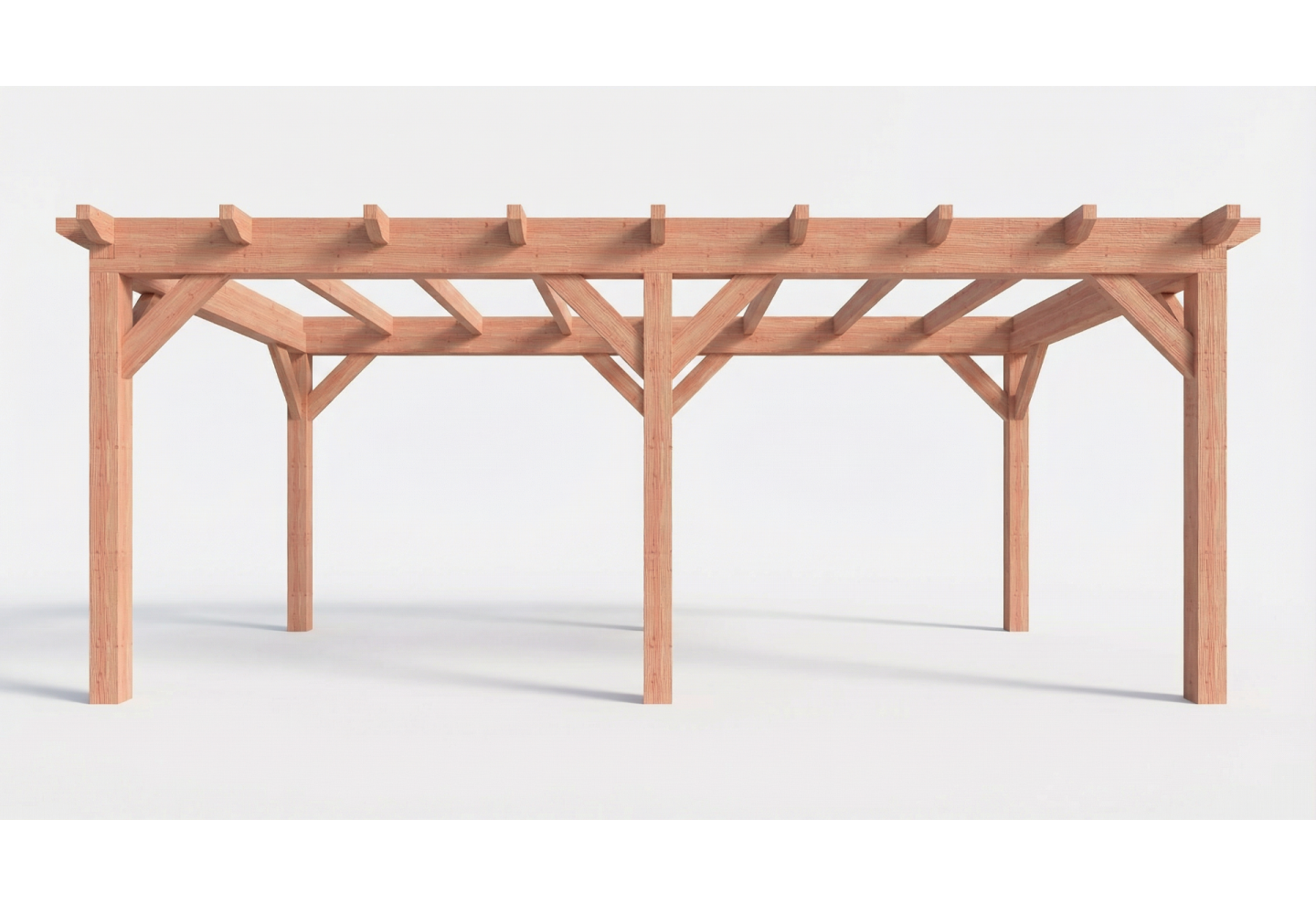 Plat dak constructiepakket | Pergola | 637x346