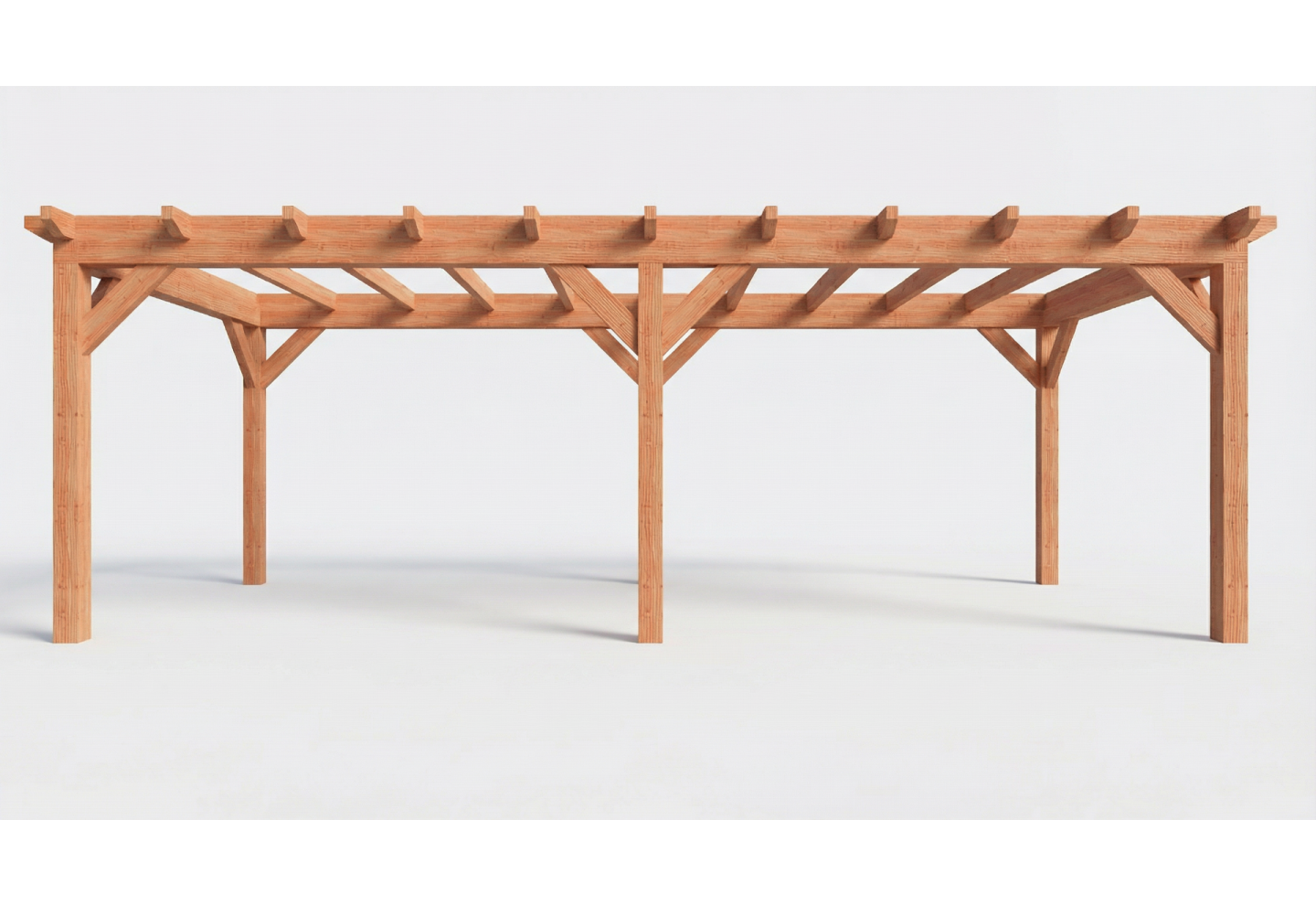 Plat dak constructie | pergola | 766x346cm