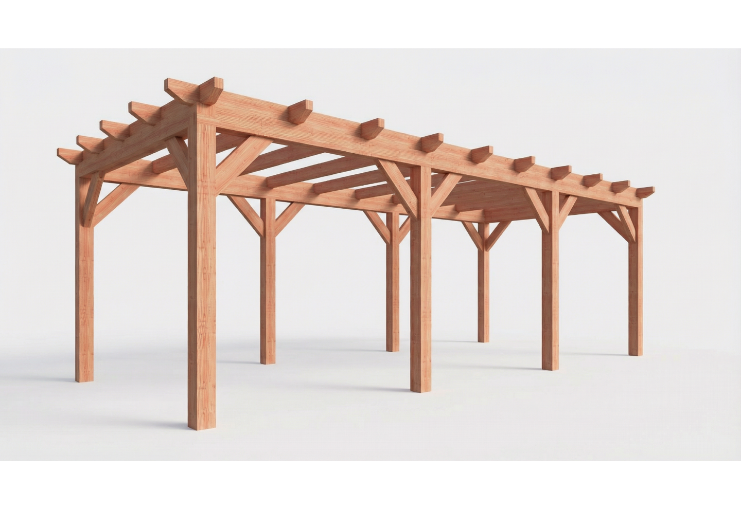 Plat dak constructie | pergola | 769x346