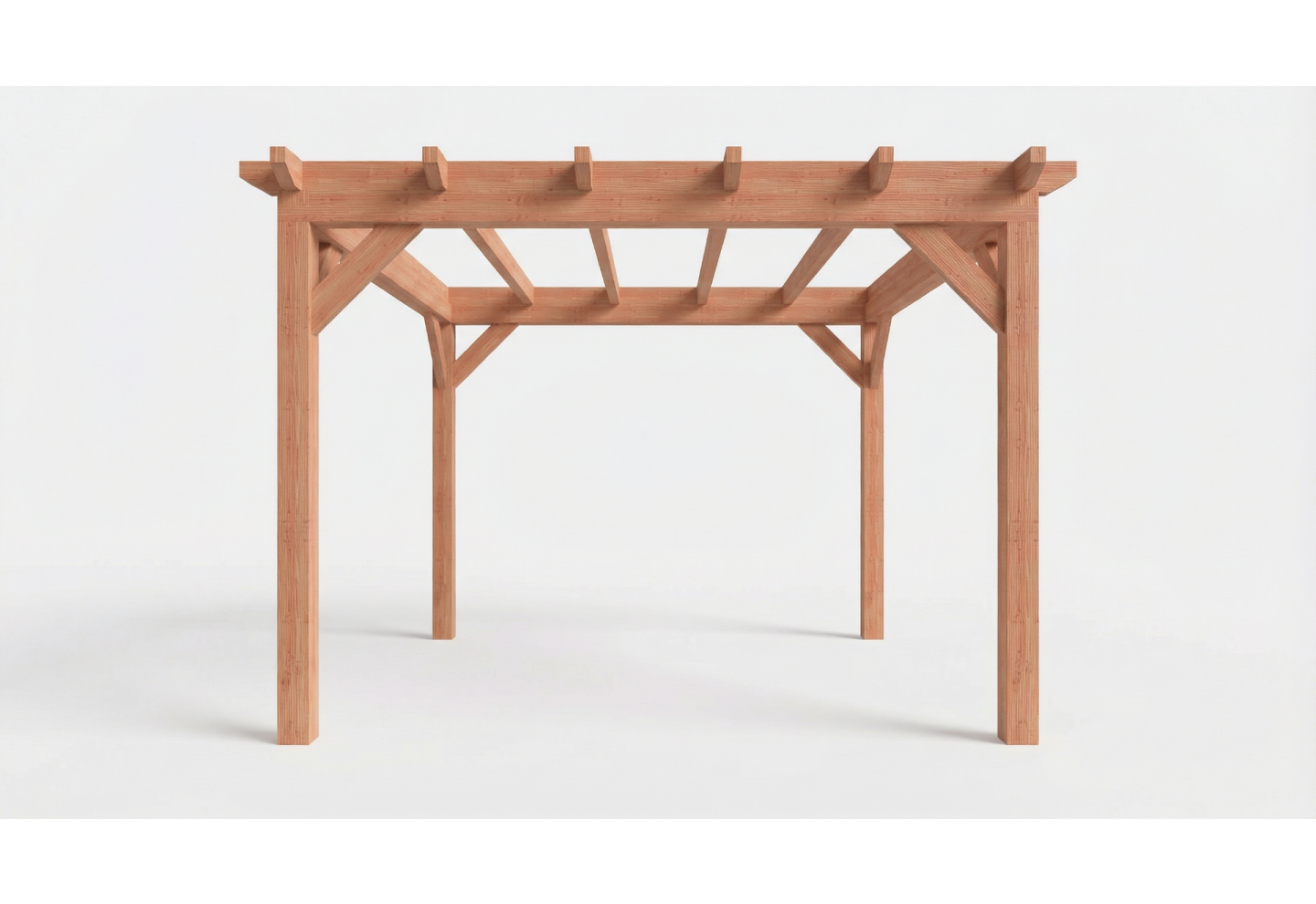 Plat dak constructie | pergola | 411x411cm