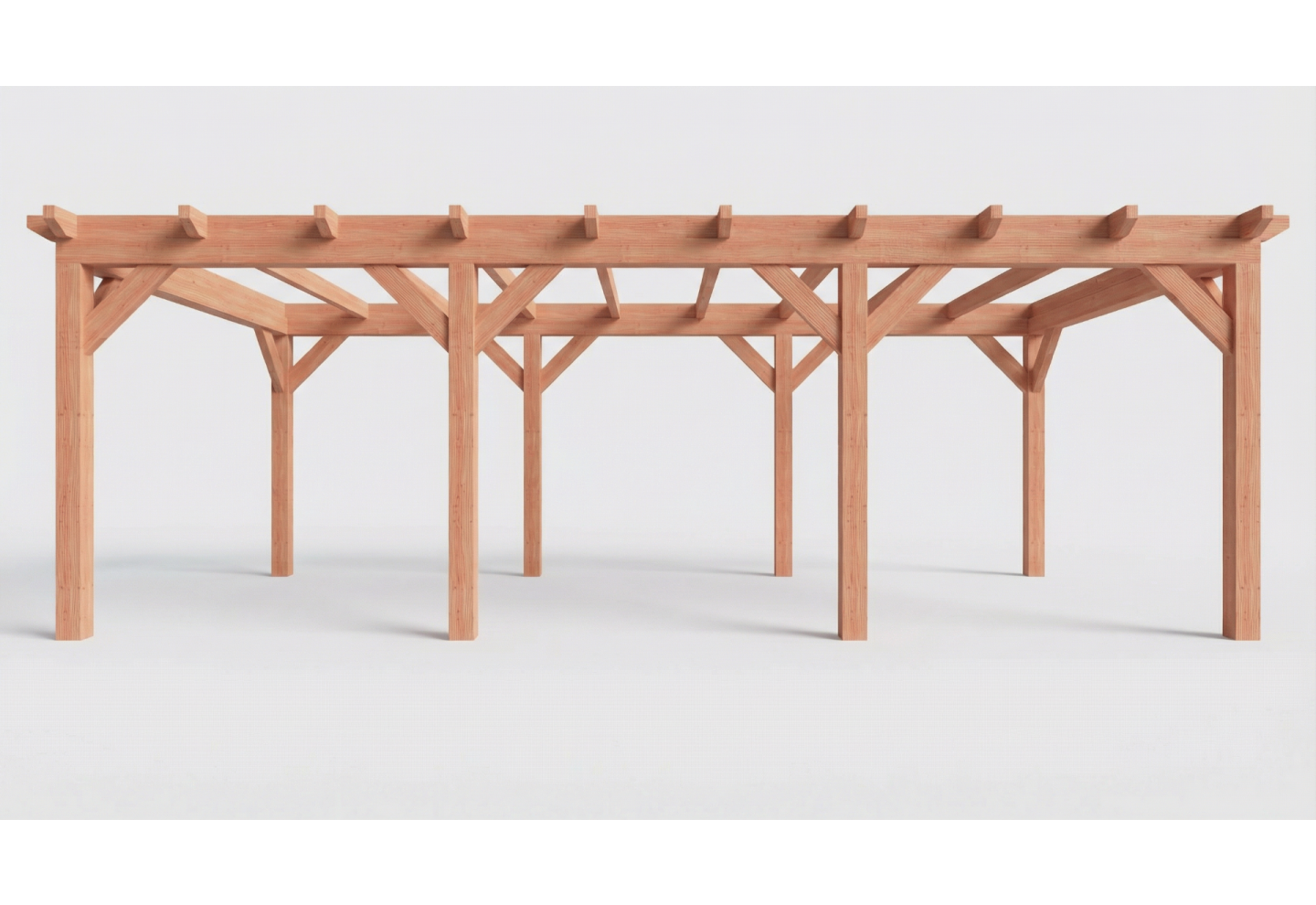 Plat dak constructie | pergola | 769x411cm