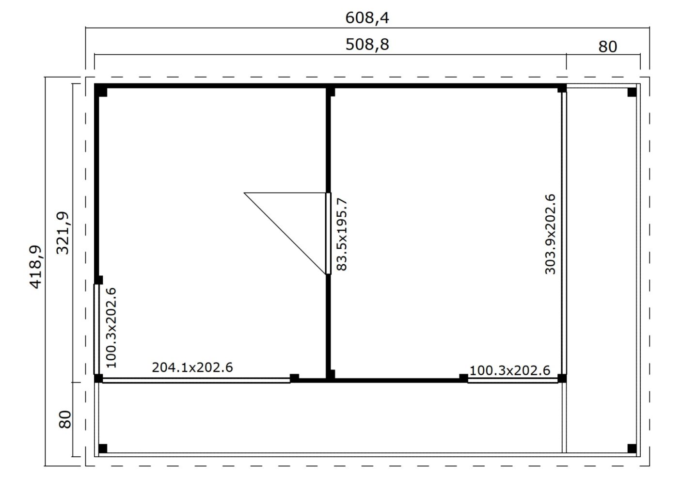 Lasita Maja Tuinhuis Domeo 3 Loggia Lightgrey/Anthracite 