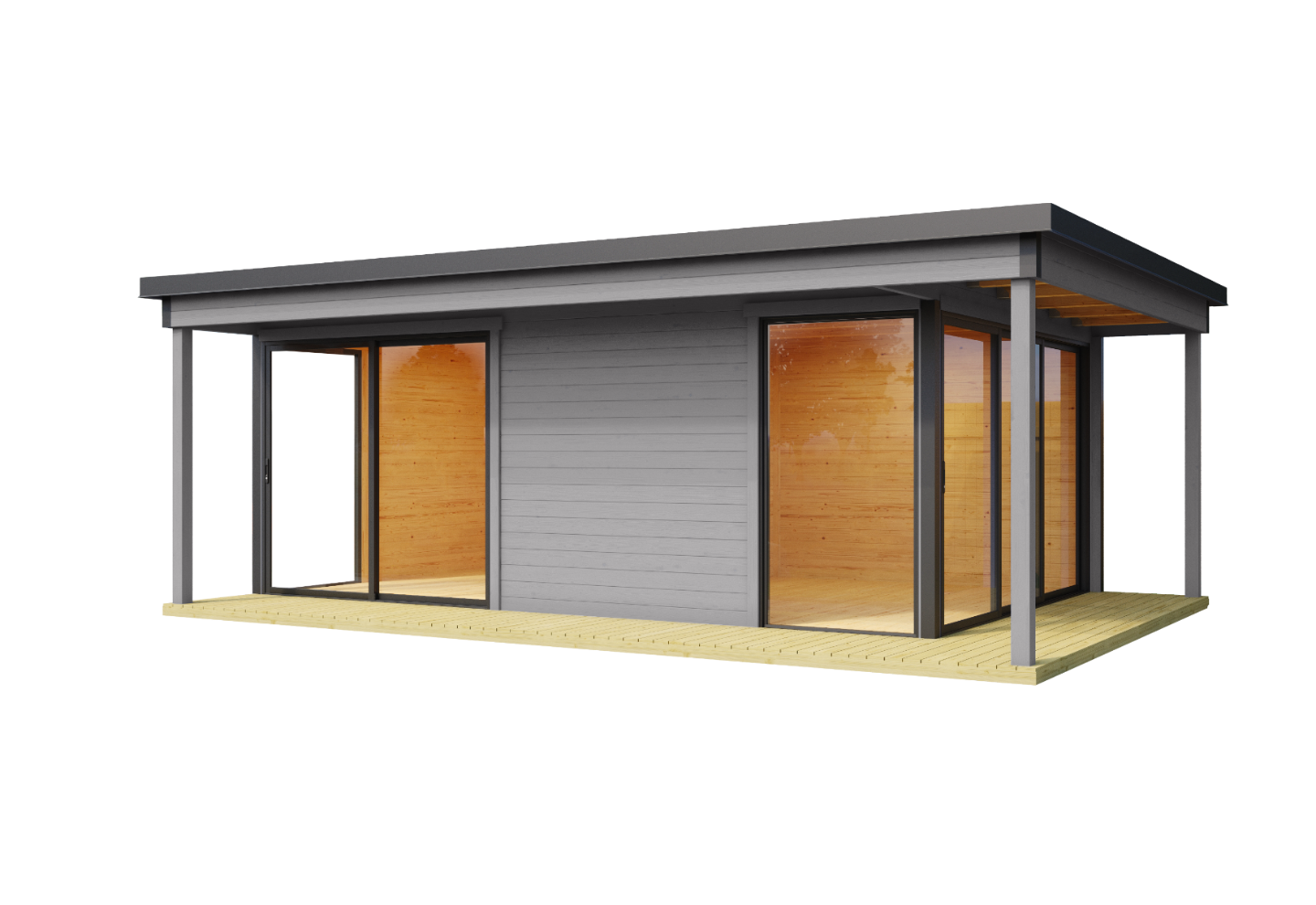 Lasita Maja Tuinhuis Domeo 3 Loggia Lightgrey/Anthracite 