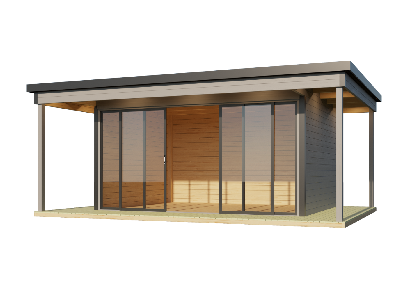 Lasita Maja Tuinhuis Domeo 4 Loggia Lightgrey/Anthracite 