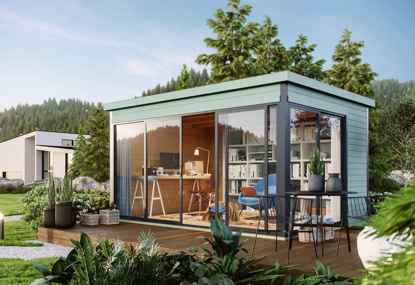 Lasita Maja Tuinhuis Domeo 4 Glaciergreen/Anthracite