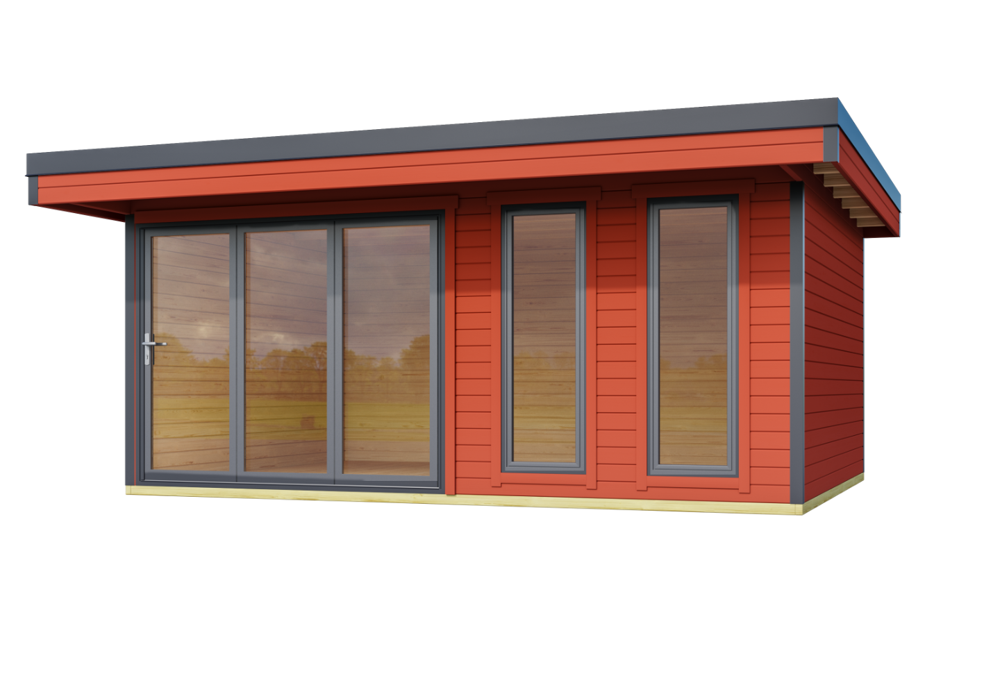 Lasita Maja Tuinhuis Domeo 8 Swedenred/Anthracite